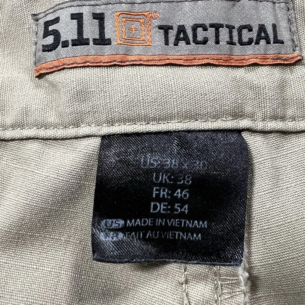 511 Tactical Pants Mens 38x30 Beige Cargo Workwear Outdoor Hiking Duty Tactical
